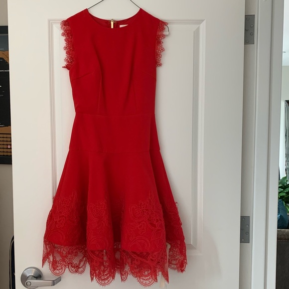 Antonia Red Dress. Bronx and Banco. - Picture 4 of 6